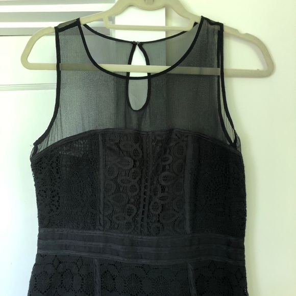 Cynthia Steffe black lace cocktail dress - Picture 3 of 8